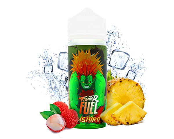 E-liquide Ushiro&nbsp;Ananas litchi 100ml de chez Fighter Fuel.&nbsp;
